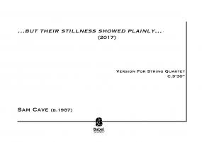 ...but their stillness showed plainly... (version for string quartet)  image