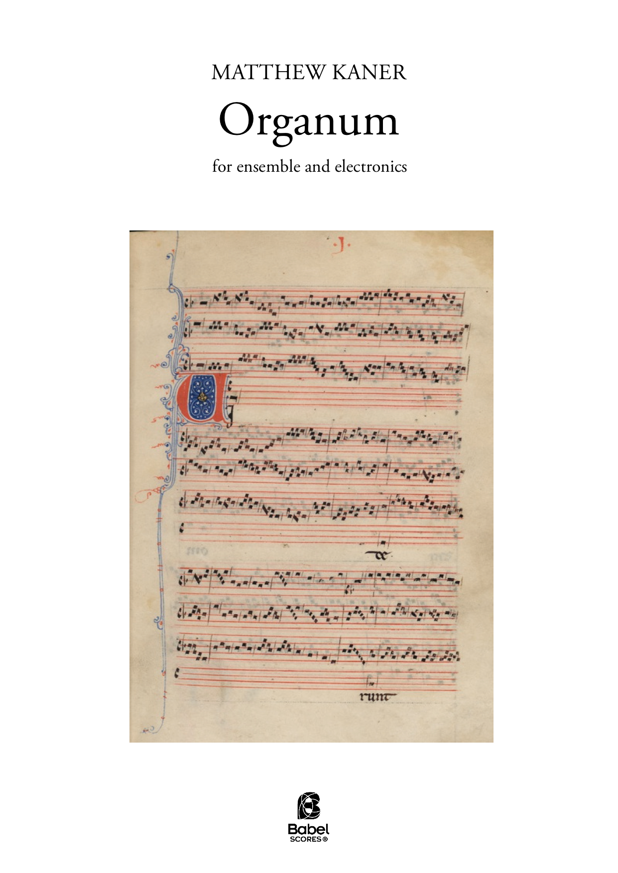 Organum Babelscores Instrumento Y Electronica